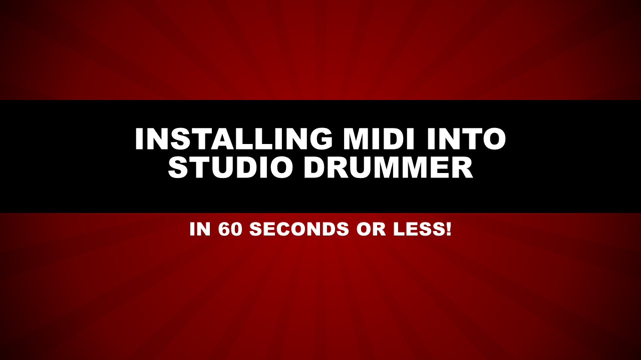 Studio Drummer Installation – Groove MonkeeStudio Drummer Installation – Groove Monkee  