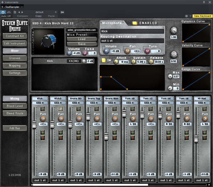 Enabling multiple outputs for Steven Slate Drums
