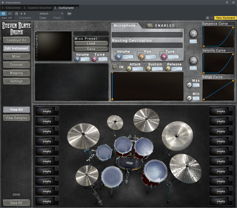 Steven Slate Drums interface